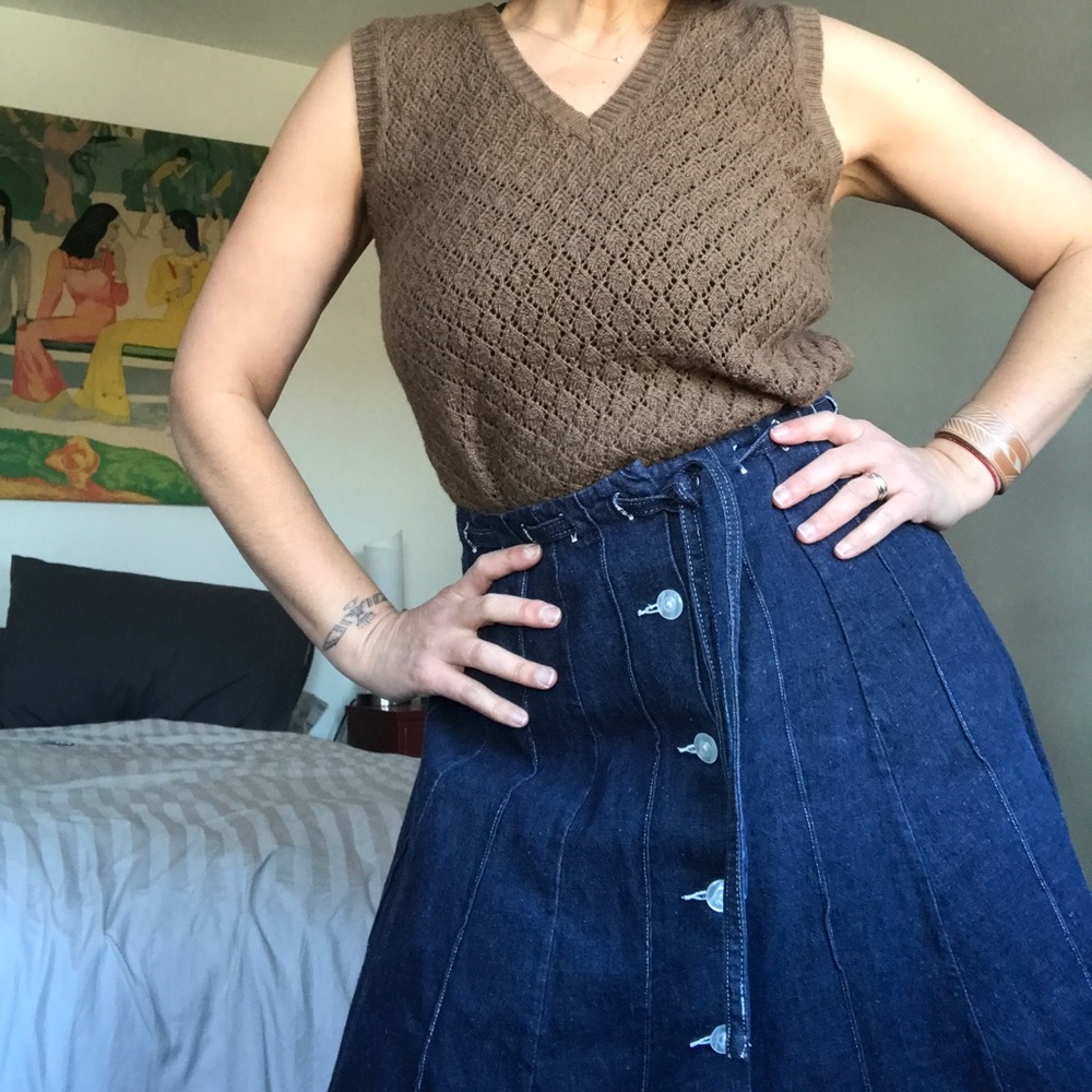 Vintage Jean Skirt